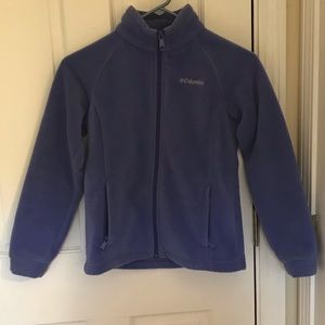 Purple Columbia sweatshirt zip up